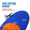 Sko delar tillbehör sport elastisk minne silikon gelinsulor och skoinsatser för kvinnor och män andningsbara skor pad 230816
