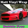 Matte RED Vinyl wrap with air release Matt vinyl red car wrap styling covers size 1 52x30m Roll 5x98ft284A