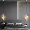 Wall Lamp Modern Led Lamps Creative Pendant Lights Bedroom Bedside Light Nordic Hanging Sconce Living Room Background Decor