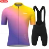 Rowerowe koszulki Sets Raudax Summer Men Set Set Oddychanie odzieży Rowerowe szorty Mtb Maillot Ropa Ciclismo Triathlon 230816