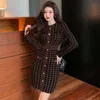 Abiti sexy urbani moda in stile coreano abiti da strada donne donne vintage mini abito mini abito elegante temperamento a maglia vestito femminile corto 230815