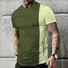 メンズTシャツストライププリント2色ステッチTシャツ半袖Tシャツシンプルなスタイルプルオーバーサマートップ