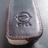 Vauxhall Opel Astra J Car Bieć kluczy Oryginalna skórzana pokrywka obudowy 3 przycisk Zdalny samochód klawisza Łańcuch Pierścień Akcesoria samochodowe184e