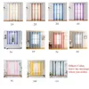 Curtain Stripped Window Sheer Curtain Living Room Luxury Modern Faux Linen Bedroom Curtains Voile Customize Size Accept Curtain Lights