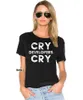 Men's T Shirts Men Tshirt Funny Cry Developers Distressed Shirt And Sticker For QA Engineers Classic Women T-Shirt Tees Top