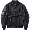 Men's Jackets Tactical Bomber Devil Embroidery Functional Multi Pockets Coats Windbreaker HipHop Streetwear Male Tops Clothing