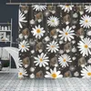 Vorhang Hereford Daisy Blumenmuster Dusche 3D bedruckte Badezimmervorhänge mit Haken lustig Tier