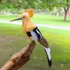 Gartendekorationen süße Schaumfreather Hoopoe Model Home Dekoration Doll Ornamente Geschenk etwa 30 cm D0275