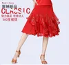 Modern Square Dance Adult paljetter Gaze Ballroom Dance Kjol Latin Dance Training Clothing Dancing Performance Bust kjol