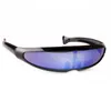 Outdoor Eyewear Futuristic N Cyclops Visor Sunglasses Laser Eyeglasses UV400 Personality Mirrored Lens Costume Glasses Men 230815