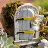 Garden Decorations Decoration Fairy Resin Door FlowerAngel Fairygarden Outdoor Retro Finishing