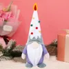 Decorative Objects Figurines Birthday Cake Hat Gnome Colorful Faceless Doll Ornament Plush for Happy Party Favor Gifts Home Decoration 230815