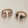 Bröllopsringar Sterling Silver 925 kjol Peacock Green White Fritillaria Ring Rose Gold 18K Högkvalitativ Kvinnors födelsedag bröllop smycken gåva 230815