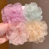 Acessórios para o cabelo meninas princesas de gaze doce clipe de flores menores ornamentos coreanos