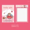 KAWAII B5 Notebook a foglie sciolte 30 fogli di fogli di cartoni animati Agenda Agenda Book Notepad Stationery Supply