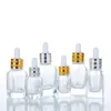 10 ml 20 ml 40 ml tjockt eteriskt oljeglas Droper Bottle Cream Square Droper Bottle and Box Droper Glass Bottle Dobrm