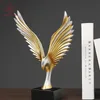 Dekorativa föremål Figurer SHS Golden Trophy Angel Wings Sculpture Home Decoration Accessories Living Room Childrens Decorations Eagle 230815