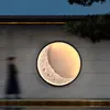 Lâmpada de parede 3D Moon para uso interno e externo, luminárias de parede LED à prova d'água, lâmpada lunar para pátio, quintal, jardim, quarto, sala de estar, presente de feriado, decoração de casa