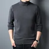 Men's Sweaters Turtleneck Sweater Men Solid Color Knitted Pullovers Fashion Slim Fit Casual Warm Pullover Knit 230815