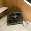 Bolsas de ombro por atacado de fábrica 6 cores diariamente Joker Handbag de couro em êxtase clássico de crocodilo