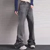 Jeans masculinos harajuku lavados calças de jeans de perna larga e reta de pernas largas homens e mulheres High Street Baggy Casual Flare Jeans Calça Y2K Oversized 230815