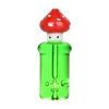 Latest Colorful Mushroom Style Pyrex Thick Glass Hand Pipes Portable Filter Herb Tobacco Spoon Bowl Smoking Bong Holder Innovative Freezable Liquid Tube DHL