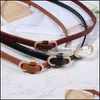 Belts Ring For Women Fashion Dress Jeans Belt Pu Leather Metal Buckle Heart Pin Waist Lady Girls Leisure Waistband Drop Delivery Acces Dhvem