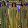Ethnische Kleidung muslimische Roben Damen Abaya Afrikanische Kleider für Frauen Sommer Chiffon Perle Langes Maxikleid Traditionelle Plus Size 221294z