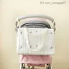 Diaper Bags Korean style diaper bag large capacity portable baby stroller bag organizer embroidered bear Oliver Mom shoulder bag Z230817