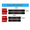 For GMC Sierra Car Door Sill Threshold Guard Sticker Carbon Fiber Pattern Emblem Decal205n