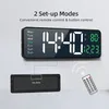 Wall Clocks 16inch Large Display LED Digital Wall Clock Remote Control Table Alarm Clock Temperature Date Week Timer Automatic Dimmer Clock 230815