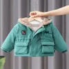 Jackor Autumn and Winter Warm Baby Boys Girl Coat 2023 Cotton Casual Jacket Plus Plush Thick Clothes Children S TOP 230815