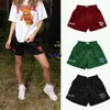 Qup4 Shorts Shorts Summer Trendy Brand Knee Longet Pants Fitness Pants American Basket Ip Cash Mesh Quarter for Men