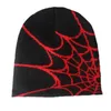 Beanie/Skull Caps Y2K Beanie Spider Web Hat Y2k knit Beanie Hat Skullies Beanie Spider Web Beanie Hat Baggy Slouchy Beanie Skull Hat R7RF 230815