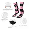 Calzini maschili colorati rosa nero leopardo bianco leopardo cristiana croce retrò crocifissione harajuku sock dono