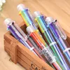 Ballpoint Pennen 50 PCS Groothandel Ballpoint Pennen Creatieve briefpapier Transparant 6 Kleuren Perskleur Ballpen Olie Pen Stationerij 230815