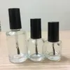5ml Round Clear Glass Polish Empty Bottle Makeup Tool Nail Polish Empty Cosmetic Containers Nail Glass Bottle with Brush Kwcmx