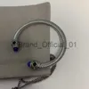 Pläterade silverarmband designer för kvinnor man hand vridna kablar enkel legering armband gata par manschett männar armband tillbehör smycken zb026 f23 x0816