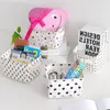 Bomull LINEN Office Desk Organizer Basket Folding Lagring Box Sundries Kosmetiska smycken Stationery Fjärrkontroll Container Heminredning Siilu