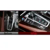 Kolfiber REFIT CAGERSHIFT PANE PANE RAME STLICKERS VÄG KNOB COVER Dekorationer för BMW 5 7 Series GT X3 X4 F07 F10 F25 F26235J