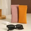 Storage Bags Useful Solid Colour Male Female Sunglasses Pouch Waterproof Faux Leather Bag Travel Supply