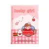 KAWAII B5 Notebook a foglie sciolte 30 fogli di fogli di cartoni animati Agenda Agenda Book Notepad Stationery Supply