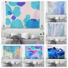 Tapestries Custom Wall decoration tapestry aesthetic room decor accessories wall hanging blue Marble fabric wall home autumn decor qq R230815