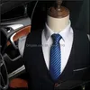 Pescoço amarra a moda listra de ônibus de traje de gravata gravata para homens acessórios Gentleman Business Wear 2899 Q2 Drop Delivery DHBPL