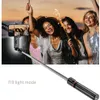 Monopodi selfie monopodi roreta pieghevole monopode bluetooth bluetooth trippiede con otturatore grande riempimento luce per streaming live 230816