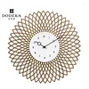 Wall Clocks Silent Mechanism Elegant Clock Living Room Modern Luxury Oval Mechanical Horloge Murale Decor