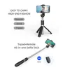 Selfie Monopods Fangtuosi sem fio Bluetooth Selfie Stick com anel Lumin LED da lâmpada de lâmpada para streaming de vídeo ao vivo 230816