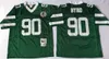 Retro Football 73 Klecko Jerseys 1989 2004 Vintage 99 Mark Gastineau 90 Dennis Byrd 85 Wesley Walker 28 Curtis Martin 80 Wayne Chrebet 12 Joe Naath 75th