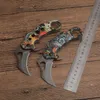 Nowy G3816 X73 Karambit Knife 440C Titanium Coating Blade Stalowe uchwyt Taktyczne noże składane narzędzie do zewnętrznego EDC z pudełkiem detalicznym