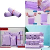 Gift Wrap 50Pcs Pink Purple Courier Mailer Bags Poly Package Self-Seal Mailing Express Bag Envelope Packaging For Drop Delivery Home G Dhxsa